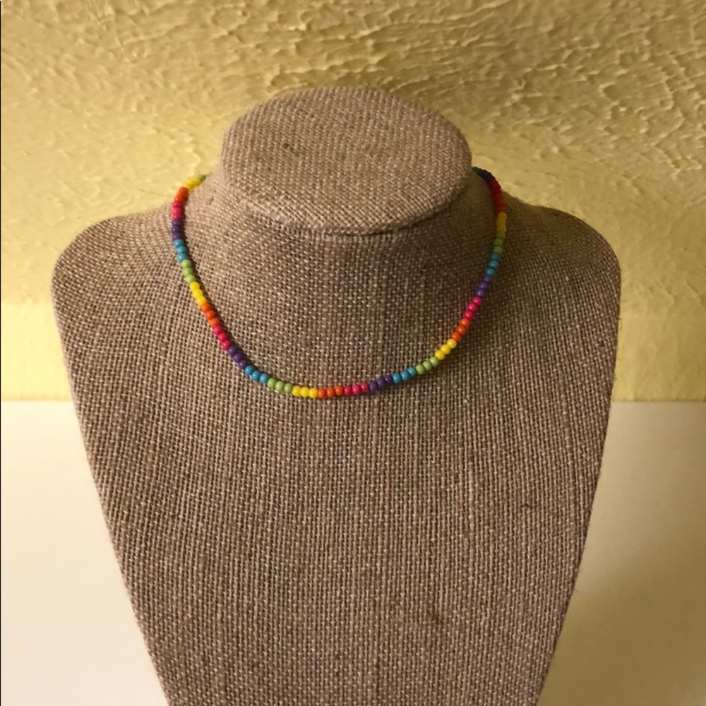 Rainbow adjustable choker